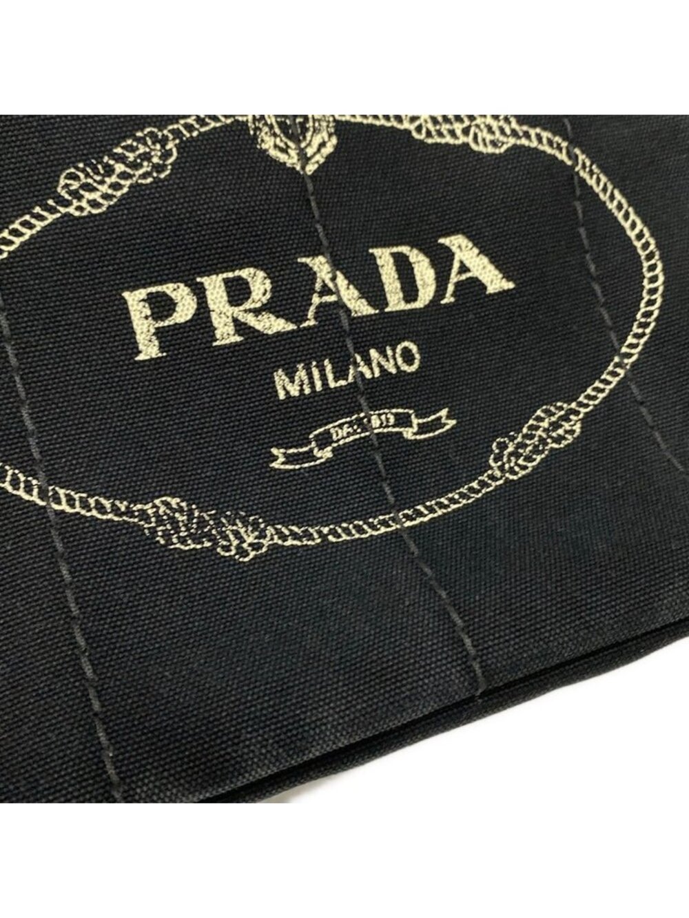 Prada Tote Canapa Black Inside - Picture 12 of 15